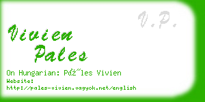 vivien pales business card